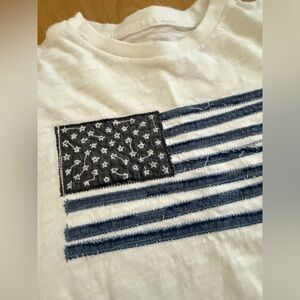 GAP Kids Starry Flag Tee - Blue and White
